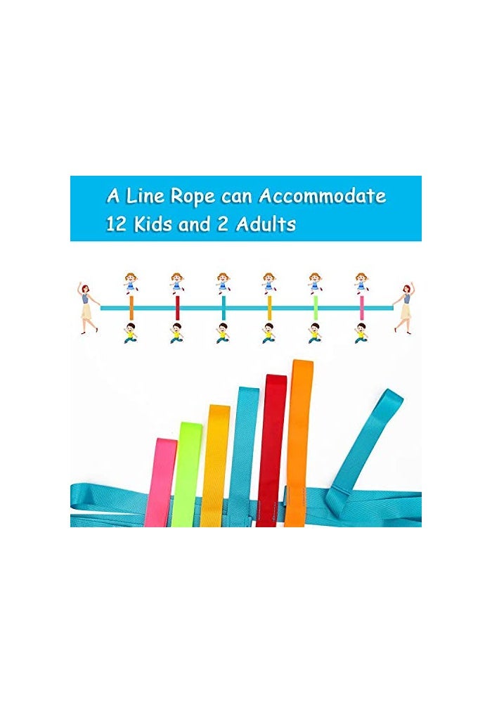 Winspeed Preschool Walking Rope for Daycare, Colorful Safety Walking Rope for Student With Handles - Image 4